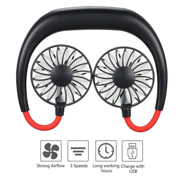 Neckband Fan Mini Portable Hand Free USB Rechargeable Headphone Design Fan Neckband Cooler for Office Dormitories Neckband Fan Mini Portable Hand Free USB Rechargeable Headphone Design Fan Neckband Cooler for Office Dormitories